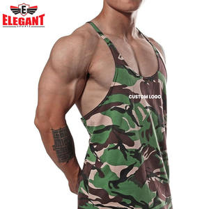 เสื้อกล้ามลายพรางคุณภาพสูง เสื้อผ้าผู้ชายแบบไม่มีแขน ระบายอากาศได้ดี รับสกรีนโลโก้ เสื้อกล้ามออกกำลังกาย - Product Image 5