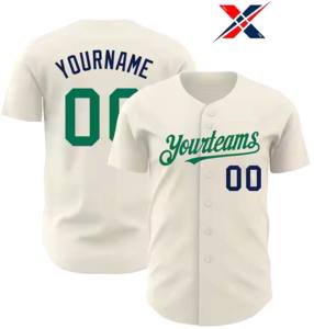 Camiseta de béisbol de poliéster 100% personalizada de alta calidad, ropa transpirable, colores personalizados, logotipo, nombre del equipo incluido, venta en línea - Product Image 5