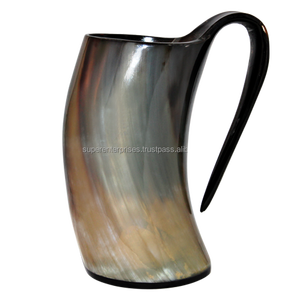 Tasse noire en corne Unique pour boire de la bière, décor d'intérieur, Design de matériau Unique, tasse à boire - Product Image 6