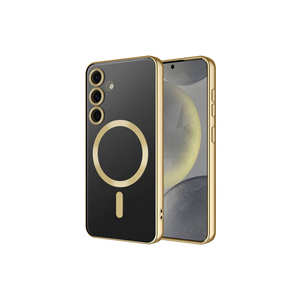 Coque en silicone de luxe Netzy Gold pour Samsung Galaxy S24 Plus avec recharge sans fil MagSafe et protection de l'appareil photo - Product Image 1