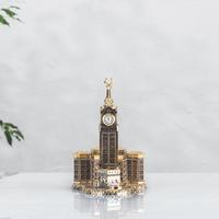 Ornements Islamiques en Gros, Sculptures Islamiques, Cadeaux du Ramadan, Bibelots, Décoration Musulmane pour la Maison, Marbre Acrylique Poli Blanc Argenté