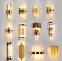 Applique murale LED en cristal de luxe moderne nouveau design d'intérieur pour la maison E27 couloir chambre salon chevet applique murale décorative