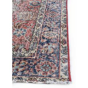 Tapis en laine noués à la main de grande taille, style vintage, motif médaillon rouge et orange, pour salon ou couloir - Pae-2957 - Product Image 4