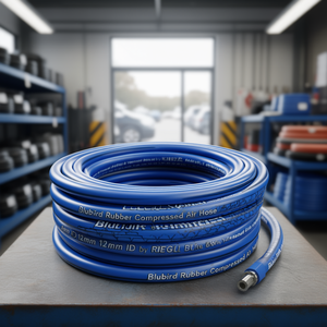 BluBird Rubber Compressed Air <b>Hose</b> 6mm ID 12mm OD 50m Blue by RIEGLER - Product Image 3