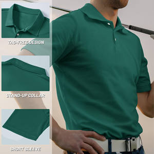 Polos de Golf Personalizados de Color Sólido, Diseño de Alta Calidad, Corte Ajustado, Logotipo Personalizado, Polos de Manga Corta para Hombre con Botones - Product Image 2