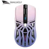 SMAILWOLF RS8 10000dpi Layar Berongga Tampilan Baterai Tri Mode Daya Tahan Lama Mouse Gaming Nirkabel E-sports