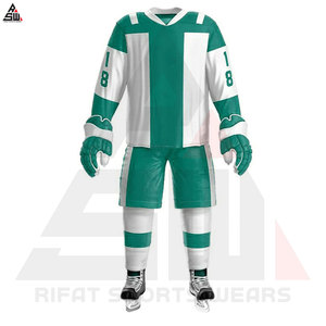 Uniforme de Hockey sobre Hielo de Primera Calidad, 100% Poliéster, Conjuntos Personalizados con Logotipo y Nombre del Equipo, Secado Rápido, Unisex, para Adultos - Product Image 3