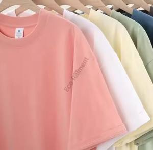 Haute qualité 95% coton de haute qualité T-shirt à manches courtes logo personnalisé logo imprimé personnalisé hommes O cou T-shirt T-shirt personnalisé - Product Image 6