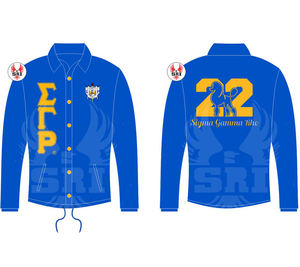 Chaqueta Deportiva Bordada de la Hermandad Sigma Gamma Rho para Mujer |   Chaquetas Personalizadas Bordadas de la Hermandad SGRho para Mujer, Estilo Griego - Product Image 6
