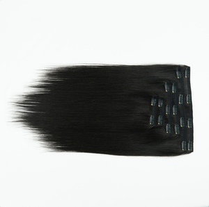 Đẹp thiết lập của clip trong 6 hàng của tóc tự nhiên màu đen thẳng kết cấu 16 inch Việt Nam tóc con người - Product Image 5