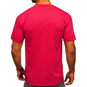 Camiseta de algodón de alta calidad para hombre, ropa de calle con logotipo personalizado, Camiseta ajustada con cuello redondo y timbre, tela transpirable de secado rápido, 220g - Product Image 2