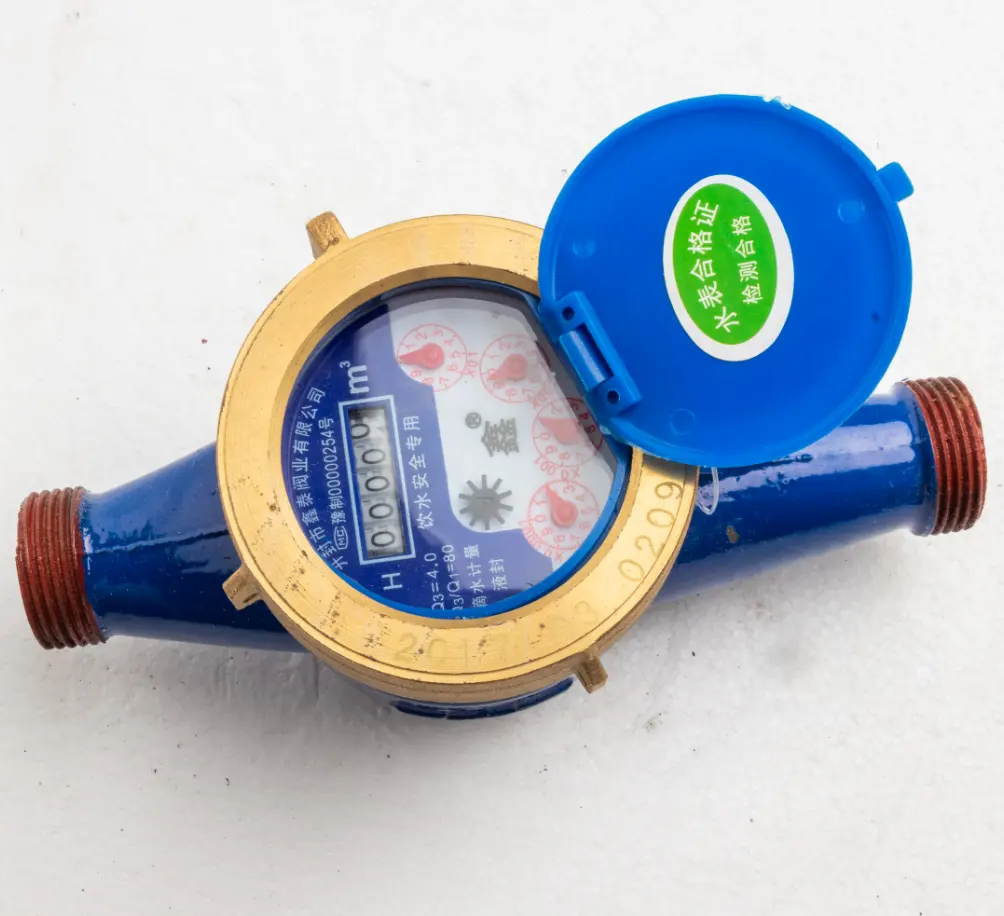 1/2" small caliber drip counting water measuring meter wet dry optional rotor wing water meter