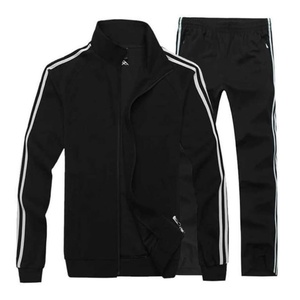 Ensemble de survêtement en molleton de polyester avec haut et bas assortis, idéal pour l'entraînement sportif, vêtements de sport et vêtements de détente - Product Image 6