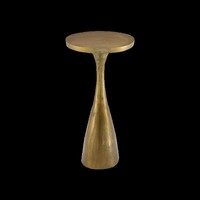 Table d'appoint Bronze Aluminium Métal Forme Sablier Design Moderne Table d'appoint Salon Meubles de décoration intérieure