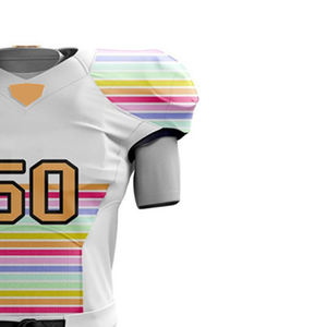 การออกแบบที่พิมพ์ ชุดกีฬาที่สะดวกสบาย ชุดอเมริกันฟุตบอล ขั้นต่ําขั้นต่ํา โลโก้ที่กําหนดเอง ชุดอเมริกันฟุตบอล - Product Image 6