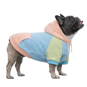 Jelly Bean Colorblock <b>Dog</b> <b>Hoodie</b> Soft Fleece Pet Sweatshirt With Hood Cozy Warm Pullover Winter Wear <b>For</b> Small Medium <b>Dog</b> Indoor - Product Image 3