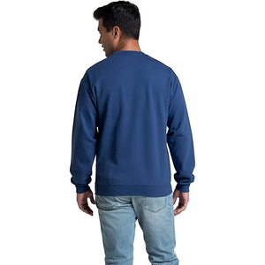 เสื้อสเวตเชิ้ตแขนยาวผ้าฟลีซเนื้อผ้าฝ้าย 100% สำหรับผู้ชายฤดูหนาว รับทำโลโก้ แบรนด์ส่วนตัว ขายส่งจำนวนมาก สีตามสั่ง - Product Image 3