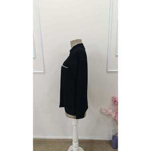 Blusa de Viscosa para Mujer de Jane's, Manga Larga, Cuello en V, con Detalle de Cremallera, Corte Regular, Estilo Casual para Uso Diario - Product Image 5