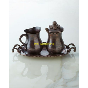 Quả Xử Lý Thanh Lịch Hình Chữ Nhật Đĩa Cho Đồ Ăn Nhẹ Vàng Nhôm Cà Phê Và Trà Phục Vụ Khay Đặt Với Trang Trí Chi Nhánh - Product Image 4