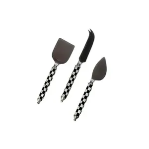 Ensemble de fromage de haute qualité en acier inoxydable avec finition émaillée parfait pour les ustensiles de cuisine de restaurant et les repas élégants - Product Image 1