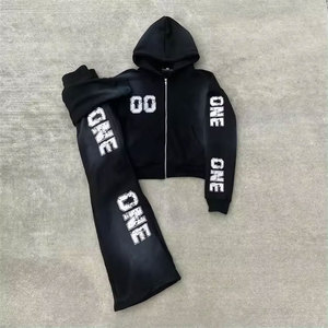 Chándal personalizado de calidad de algodón orgánico 100%, pantalones de chándal deportivos con aislamiento suave para invierno, moda sólida de talla grande a granel personalizada - Product Image 2