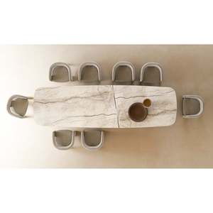 Albert XL Dining <b>Table</b> Modern Luxury Rectangle Design Convertible Expandable Classic Home Furniture Assembled Stable for Hotel - Product Image 4