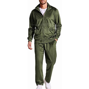 Survêtement en velours 2 pièces survêtements en velours pour hommes ensembles décontractés 2 pièces survêtements en velours personnalisés à manches longues - Product Image 1