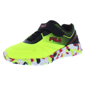 Fila Galaxia 4สายคล้อง Mashup เด็กผู้ชายรองเท้าสี: นีออน/ดำ/แดง100% ของแท้ - Product Image 1