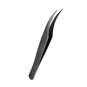 Nouvelle arrivée pince à épiler professionnelle pour extension de cils forme incurvée avec pointe inclinée tarif de gros pour l'utilisation des cils - Product Image 5
