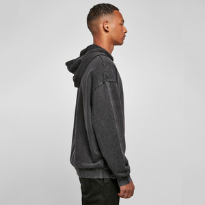 Sudadera con Capucha Personalizada con Logotipo, 100% Algodón, para Hombre, Invierno, Lavado Ácido, Felpa Ecológica, Manga Larga, Corte Regular, Estilo Urbano - Product Image 4