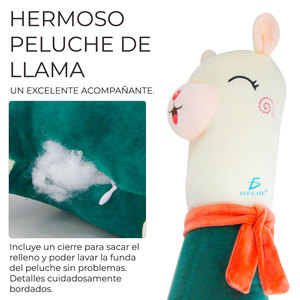 Hermoso Peluche de Llama de 65 cm, Tela de Algodón Súper Suave, Bordado con Algodón PP, Personalizable ODM para Cumpleaños - Product Image 6