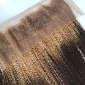 Super mince 13x4 transparent pour dentelle frontale ferme mince dentelle fermeture indétectable cuticule alignée pour les extensions de cheveux suisses humain - Product Image 4