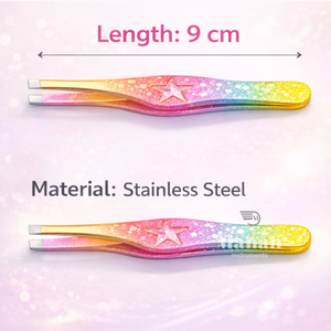 Juego de Pinzas para Cejas Profesionales de Primera Calidad, Coloridas y con Degradado, Mini Pinzas de Acero Inoxidable Inclinadas para Depilar Cejas - Product Image 6