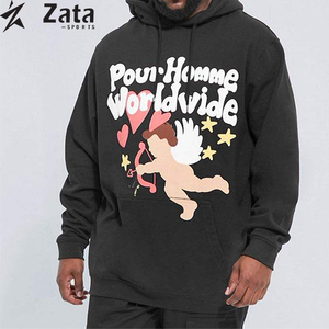 Buena calidad único atractivo diseño Puff impresión invierno Streetwear polar sudor traje poliéster/algodón bajo precio industria - Product Image 5