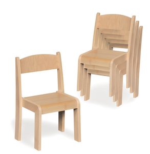 Sillas Apilables de Madera Maciza para Habitación de Huéspedes (Madera Dura S4S) - Product Image 6