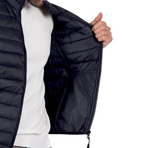 Chaleco Impermeable de Lona y Nailon para Hombre con Cuello Alto y Capucha, Servicio OEM, Logotipo Personalizado Impreso, Chaqueta de Invierno sin Mangas - Product Image 5