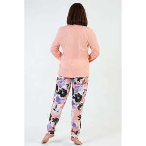 Conjunto de Pijama para Mujer, Talla XXL, Cuello Redondo, Manga Larga, Ovalado, Ropa de Dormir Cómoda - Product Image 1