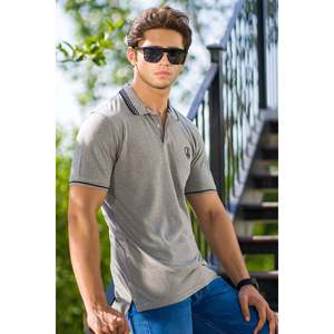 เสื้อโปโล VESTA ผ้าฝ้าย 100% ระบายอากาศได้ดี ผ้าถัก ปักลายสีเข้ม ลายเรียบ คุณภาพสูง พลัสไซส์ (6XL) แขนสั้น สำหรับกอล์ฟ - Product Image 3
