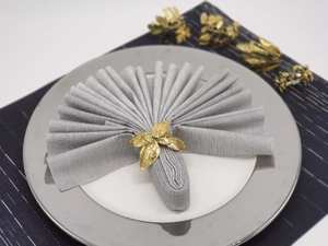 Ronds de serviette, ronds de serviette en rotin, ronds de serviette en osier, décor de table - Product Image 5