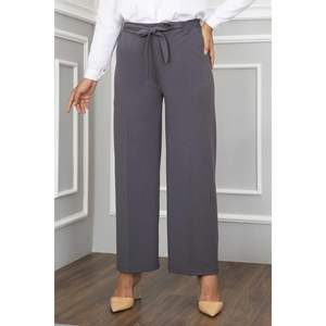 Pantalones Hijab de pierna ancha en color humo Long Boy Fit - Product Image 3