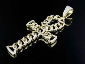 Personnalisé Moissanite Diamant Glacé Cubain Lien Pendentif pour Hommes 925 Argent Plaqué Or Style Religieux Hip Hop Bijoux Charme Collier - Product Image 2