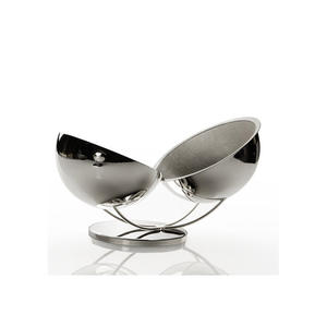 Tazón de flores de acero inoxidable de calidad superior, accesorio de cocina personalizable, centro de mesa decorativo, técnica pulida - Product Image 1