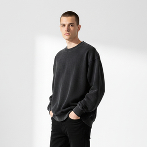 Sudadera Cómoda para Hombre con Cuello Redondo, 100% Algodón, Personalizable, Diseño Vintage Ecológico, Sudadera con Capucha de Alta Calidad y Peso Pesado - Product Image 2