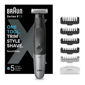 Cabezal de Repuesto para Afeitadora Eléctrica Serie X 4D Negro y Gris, Recargable XT5100, Recortadora de Pelo para Cara y Cuerpo - Product Image 3