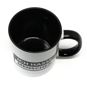 แก้วเซรามิค I Hate People ความจุ 200 มล./400 มล. แก้วน้ำชาเป็นมิตรกับสิ่งแวดล้อม กล่องของขวัญเหล็ก ดีไซน์คลาสสิกแปลกใหม่ เหมาะสำหรับเป็นของขวัญทางธุรกิจ - Product Image 2