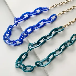 Collar de resina acrílica hecho a mano, artesanía india con temática artística para bodas, fiestas y regalos, joyería de moda para mujer - Product Image 3