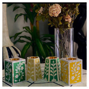 Brûleur Bakhoor attrayant avec plateau en incrustation de nacre Boîte en acrylique Incrustation d'os Mabkhara pour usage religieux Nouvelle collection - Product Image 1