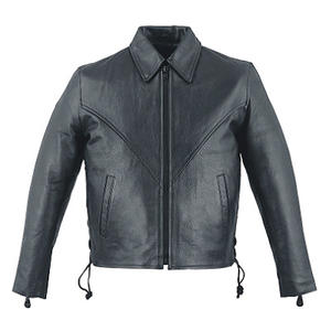 HMB-0317C femmes hiver Vintage Rose perles coupe-vent veste en cuir franges fermeture à glissière solide motif coton rempli - Product Image 6