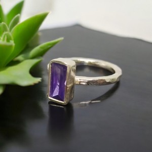 Awesome <b>Amethyst</b> <b>Ring</b> Statement 925 Sterling Silver <b>Ring</b> Handmade Natural Gemstone Jewelry - Product Image 2