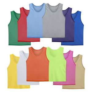 Nuevos Baberos ligeros de entrenamiento de fútbol sin mangas Mejores prácticas Impresión de sublimación Logotipo frontal para uso en exteriores - Product Image 4